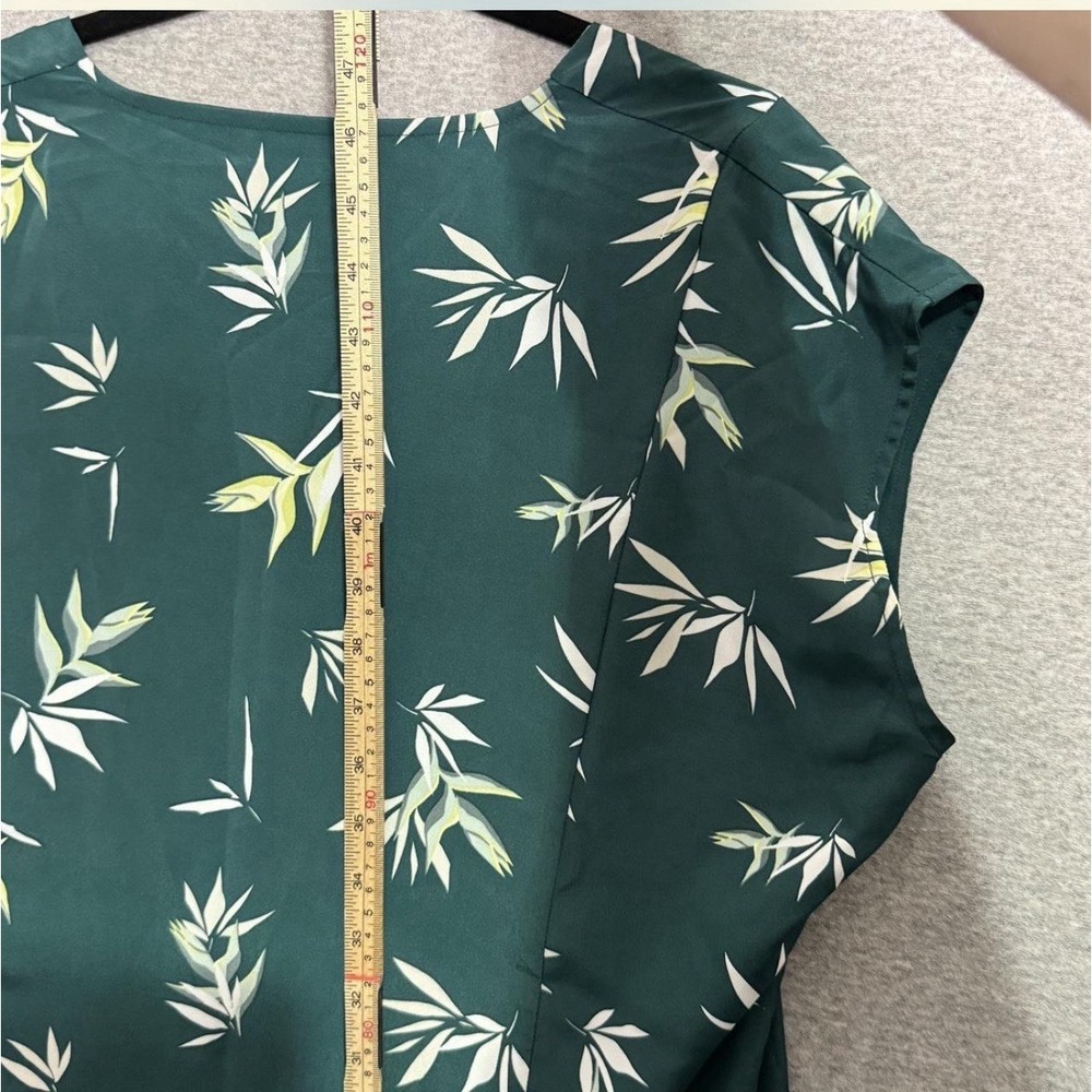 Limited P XL Tropical Palm Lead Dress Midi Boho Vacation Summer Coastal Resort - Picture 7 of 9